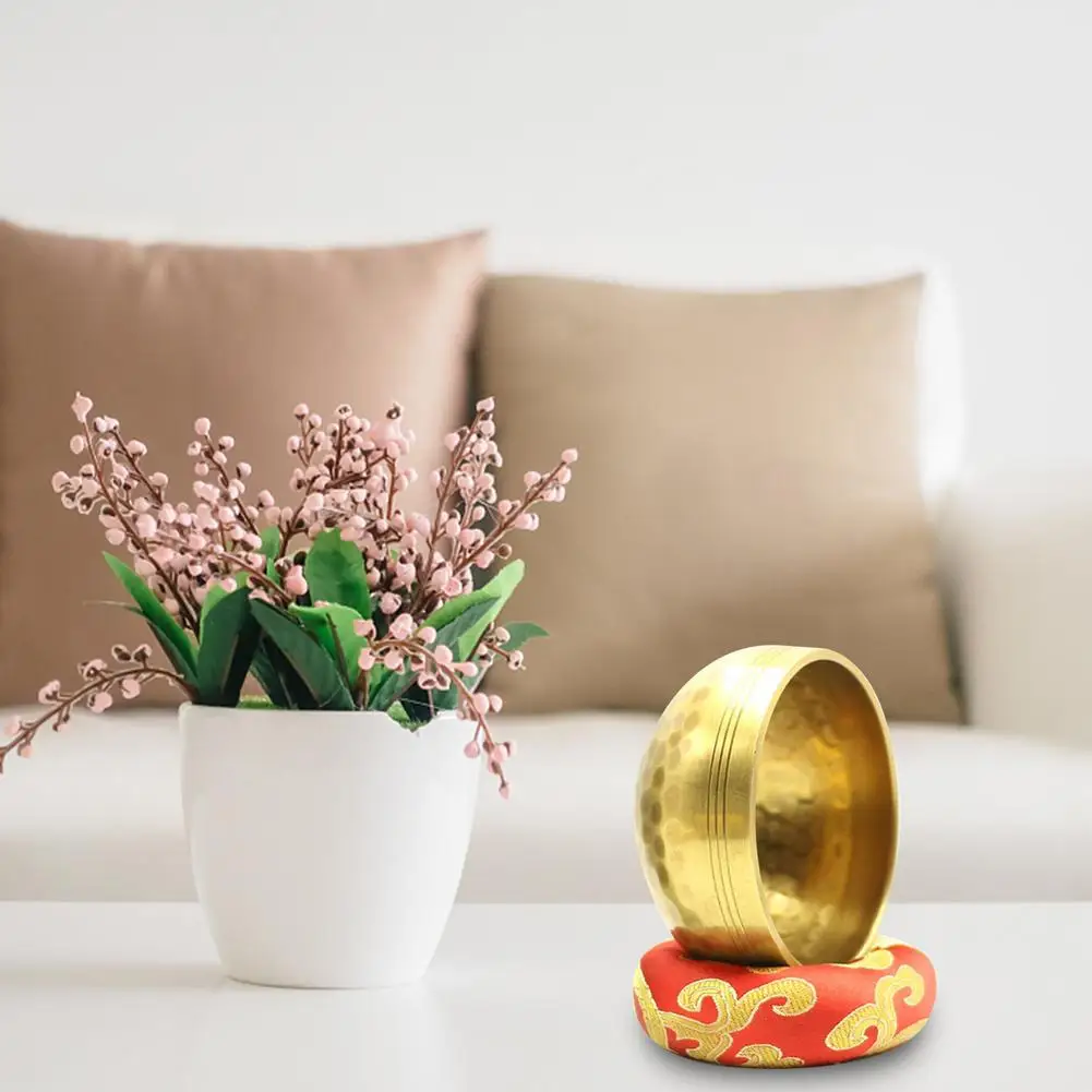 Tibetan Singing Bowl Set - Healing Meditation Sound with Mallet & Cushion