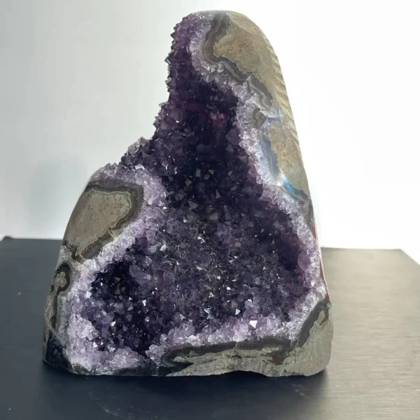 Natural Amethyst Crystal Cluster – Healing Stone & Feng Shui Decor