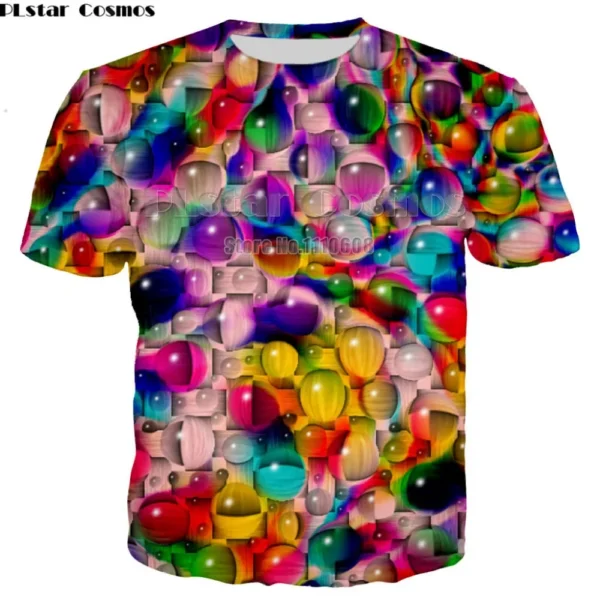 Colorful Psychedelic Trippy 3D Printed Elephant T-Shirts for Men & Women - Psychedelic Hip-Hop Fashion