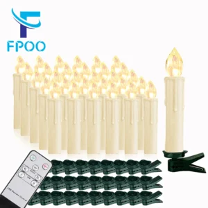 Candle Light Timer Remote Flameless LED Candles - Waterproof Home Decor (10/20/30/40 PCS)