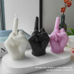 Middle Finger Shaped Scented Candle - Quirky Home Decor Gift