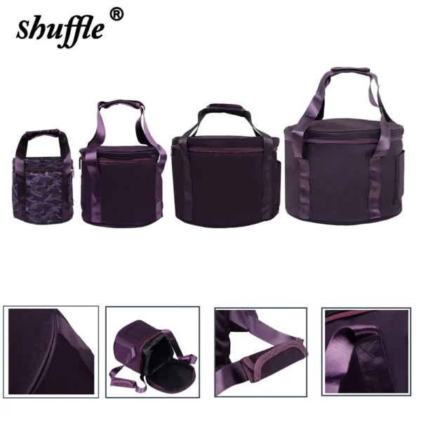 Purple Singing Bowl Bag – High Quality with Pockets (8-14 inch)