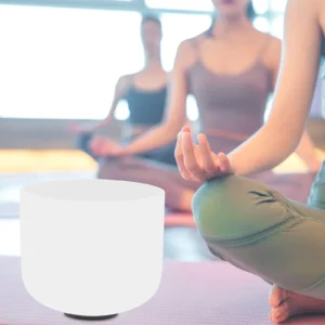 8" White Tara Tibetan Singing Bowl - Healing & Anxiety Relief