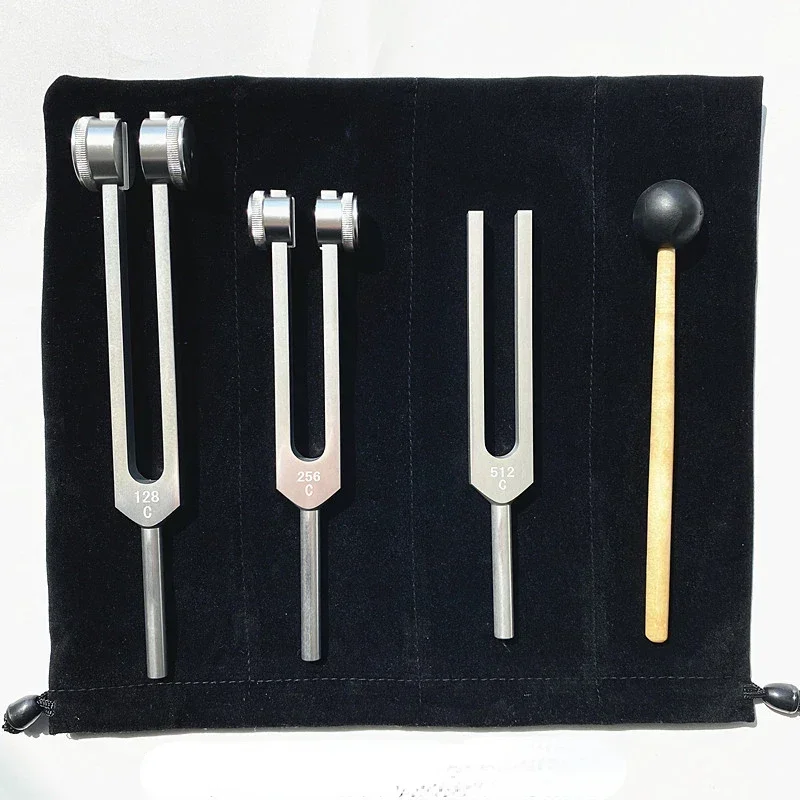 Chakra Tuning Fork Set - 128Hz, 256Hz, 512Hz for Healing & Meditation