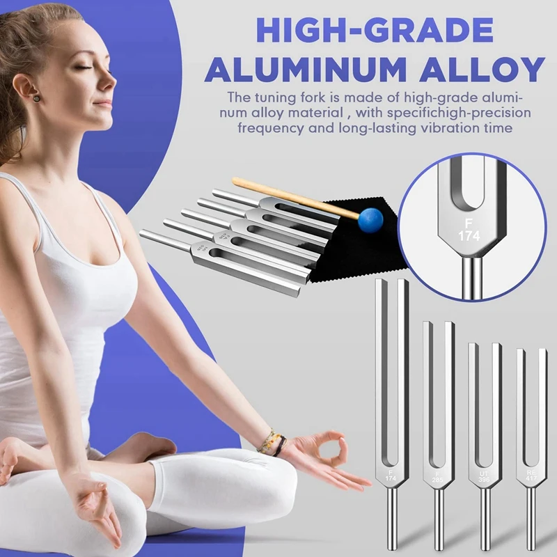 9-Piece Tuning Fork Set - Chakra Healing & Sound Therapy