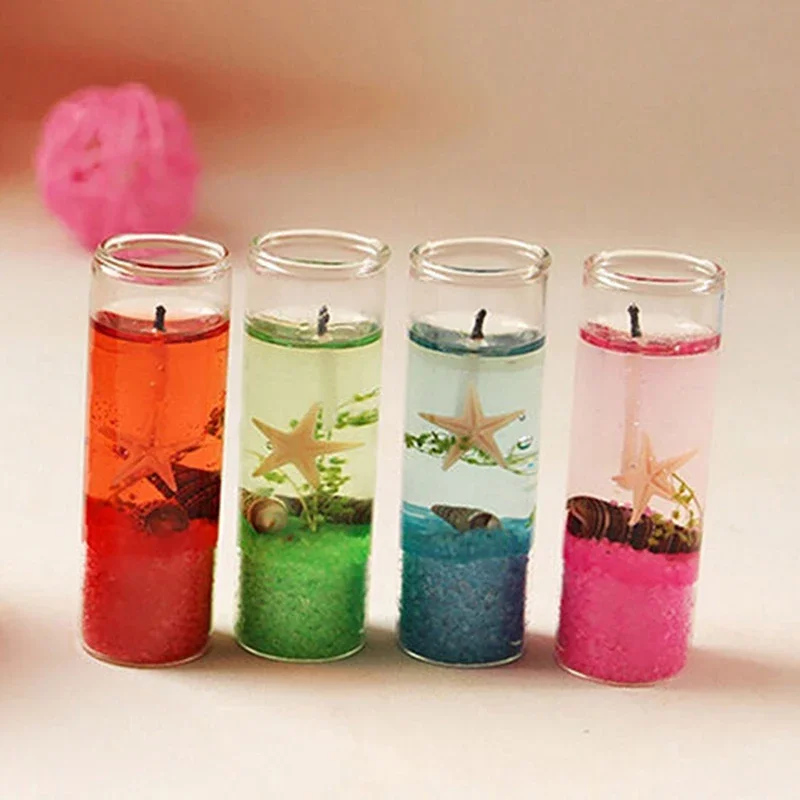 Aromatherapy Smokeless Ocean Shells Scented Jelly Candle - Romantic Home Decor Gift