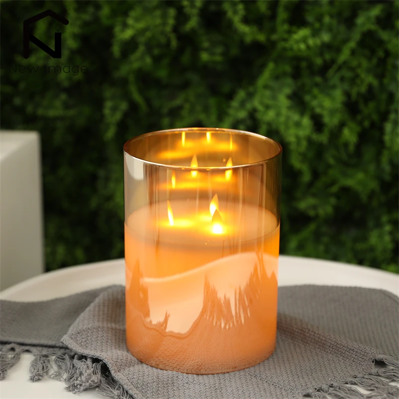 Flameless Flickering LED Tealight Candles - Battery-Powered Votive Lamps for Home Decor