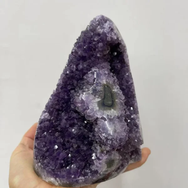 Natural Amethyst Crystal Cluster – Healing Stone & Feng Shui Decor