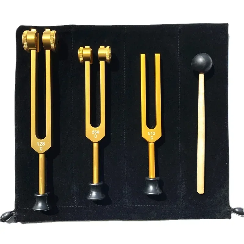 Chakra Tuning Fork Set - 128Hz, 256Hz, 512Hz for Healing & Meditation