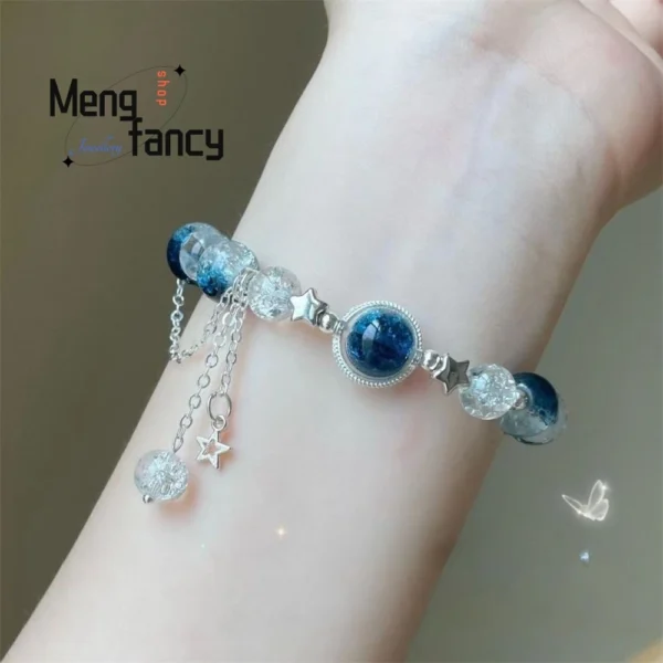 Star River Butterfly Bracelet – Colorful Crushed Beads Fashion Jewelry for Holidays
