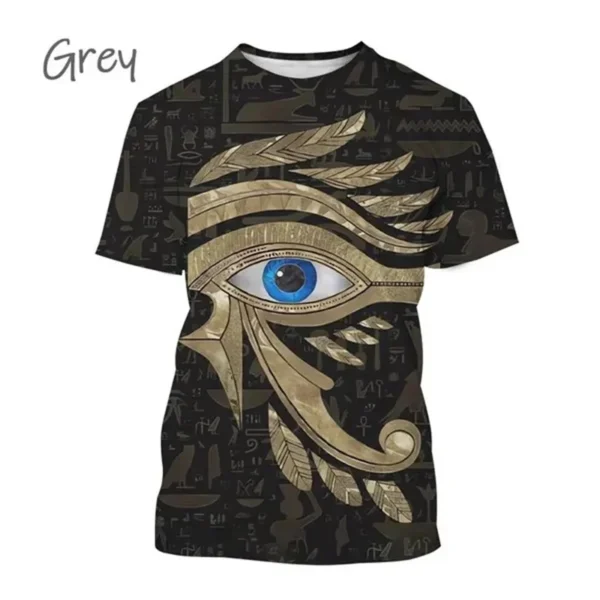 Pharaoh T-Shirt - Ancient Horus Eye Egyptian Unisex Streetwear