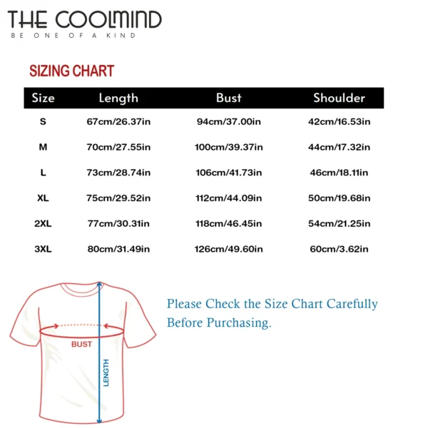 COOLMIND 100% Cotton Funny Math Clock Print T-Shirt - Casual Short Sleeve