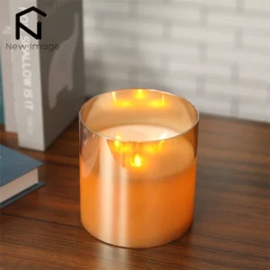 Battery-Operated Flickering Flameless LED Tea Light Candles - Event & Home Decor
