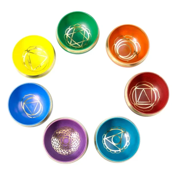 Handmade Tibetan Singing Bowl – Colorful Copper for Meditation & Chakra Healing