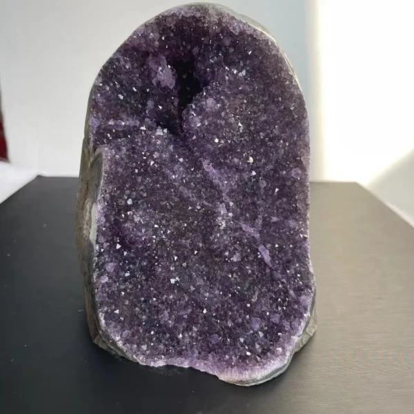 Natural Amethyst Crystal Cluster – Healing Stone & Feng Shui Decor
