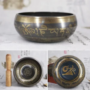 Tibetan Buddhist Singing Bowl - Sound Healing & Meditation Therapy Ornament
