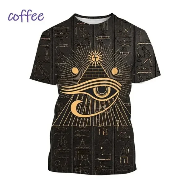 Pharaoh T-Shirt - Ancient Horus Eye Egyptian Unisex Streetwear