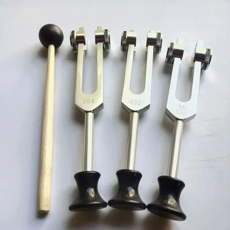 Aluminum Alloy Tuning Fork Set – Sound Therapy & Percussion Instrument with Hammer
