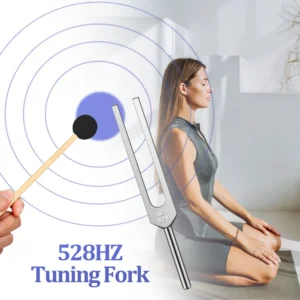528Hz Aluminum Tuning Fork - Sound Healing & Meditation Set