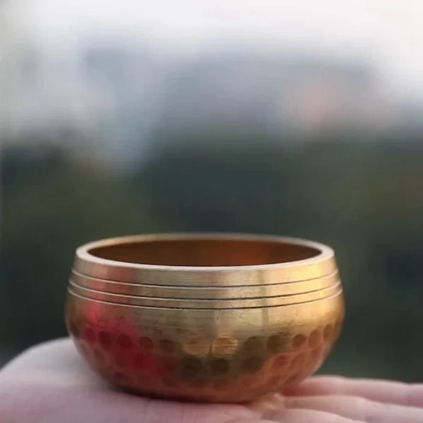 Tibetan Singing Bowl Set – 3 Inch Copper for Yoga, Meditation & Chakra Healing