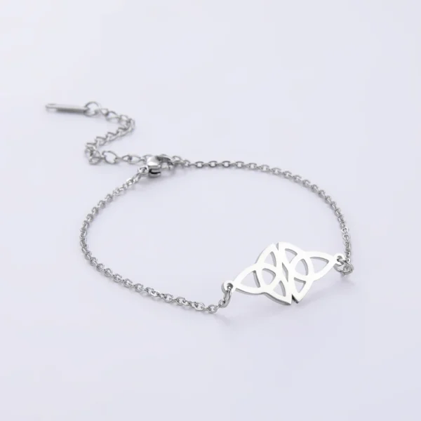 Dawapara Irish Trinity Knot Bracelet – Stainless Steel Good Luck Charm Gift