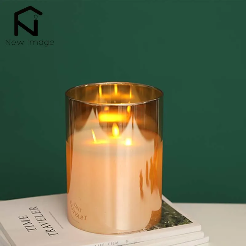 Flameless Flickering LED Tealight Candles - Battery-Powered Votive Lamps for Home Decor