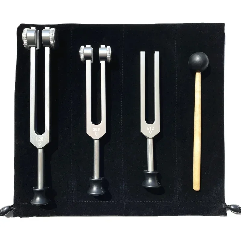 Chakra Tuning Fork Set - 128Hz, 256Hz, 512Hz for Healing & Meditation