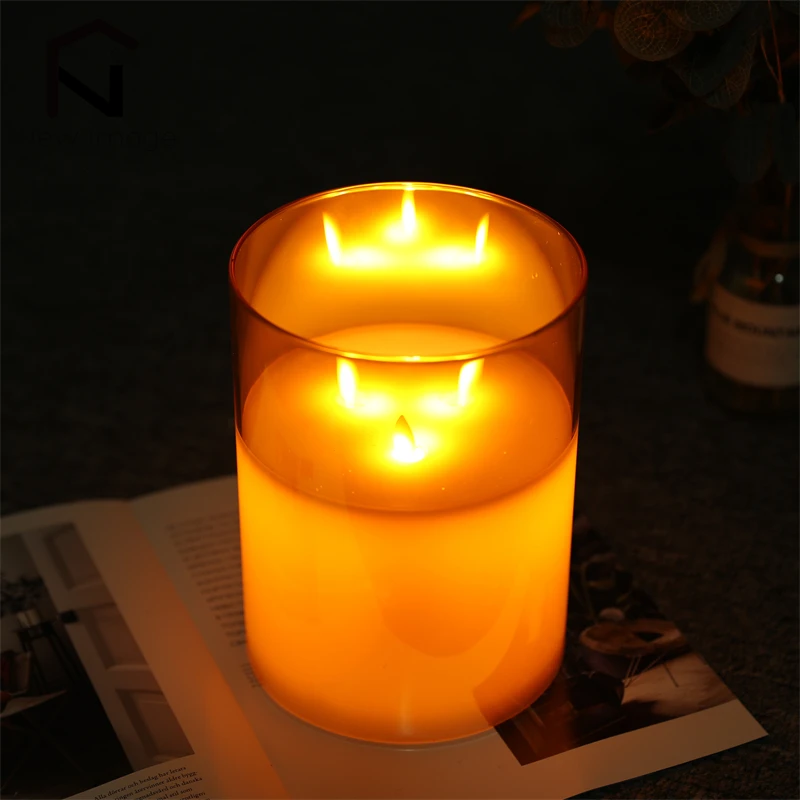 Flameless Flickering LED Tealight Candles - Battery-Powered Votive Lamps for Home Decor