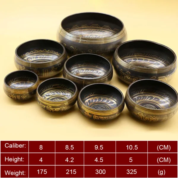 Metal Buddha Sound Bowl – Tibetan Bell for Yoga & Meditation
