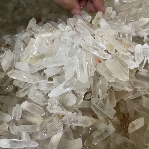 1000g Bulk Natural Clear Quartz Points – Healing Crystal Specimens for Home Decor