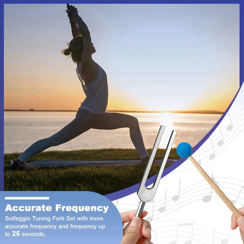 9-Piece Tuning Fork Set - Chakra Healing & Sound Therapy