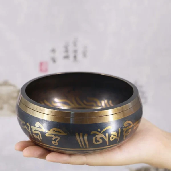 Copper Tibetan Singing Bowl Set for Meditation & Healing