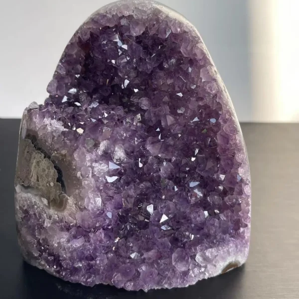 Natural Amethyst Crystal Cluster – Healing Stone & Feng Shui Decor