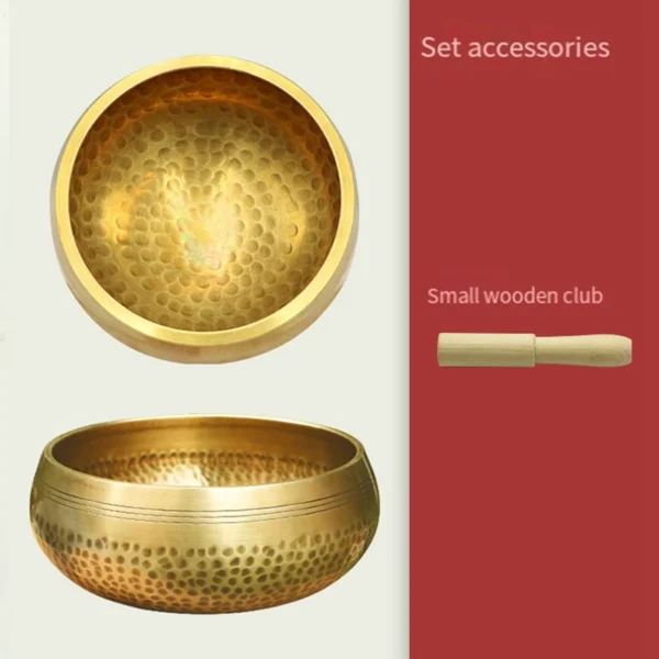 Tibetan Singing Bowl Set – 3 Inch Copper for Yoga, Meditation & Chakra Healing