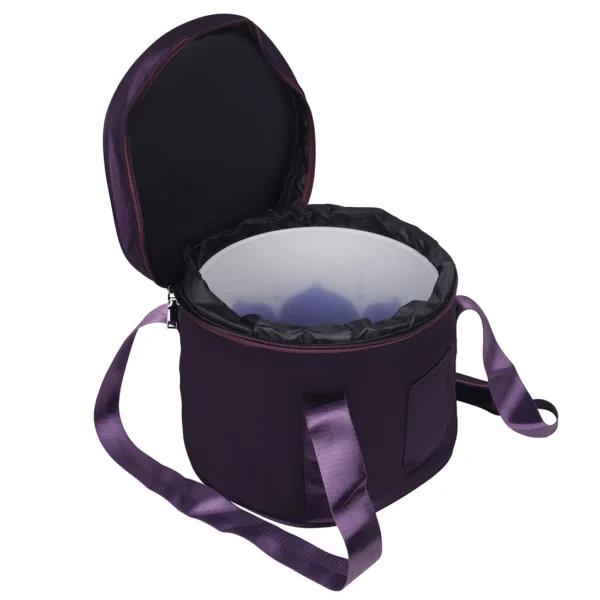 Purple Singing Bowl Bag – High Quality with Pockets (8-14 inch)