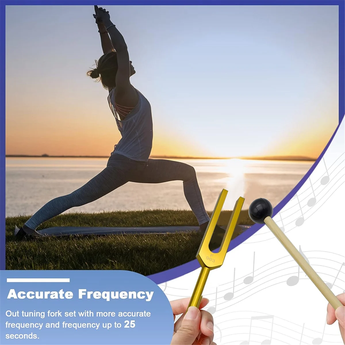 F 963Hz Tuning Fork Set - Healing & Sound Therapy for Harmony