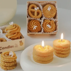 Four Cookies Aromatherapy Candles Gift Box - Creative Wholesale Candle Set
